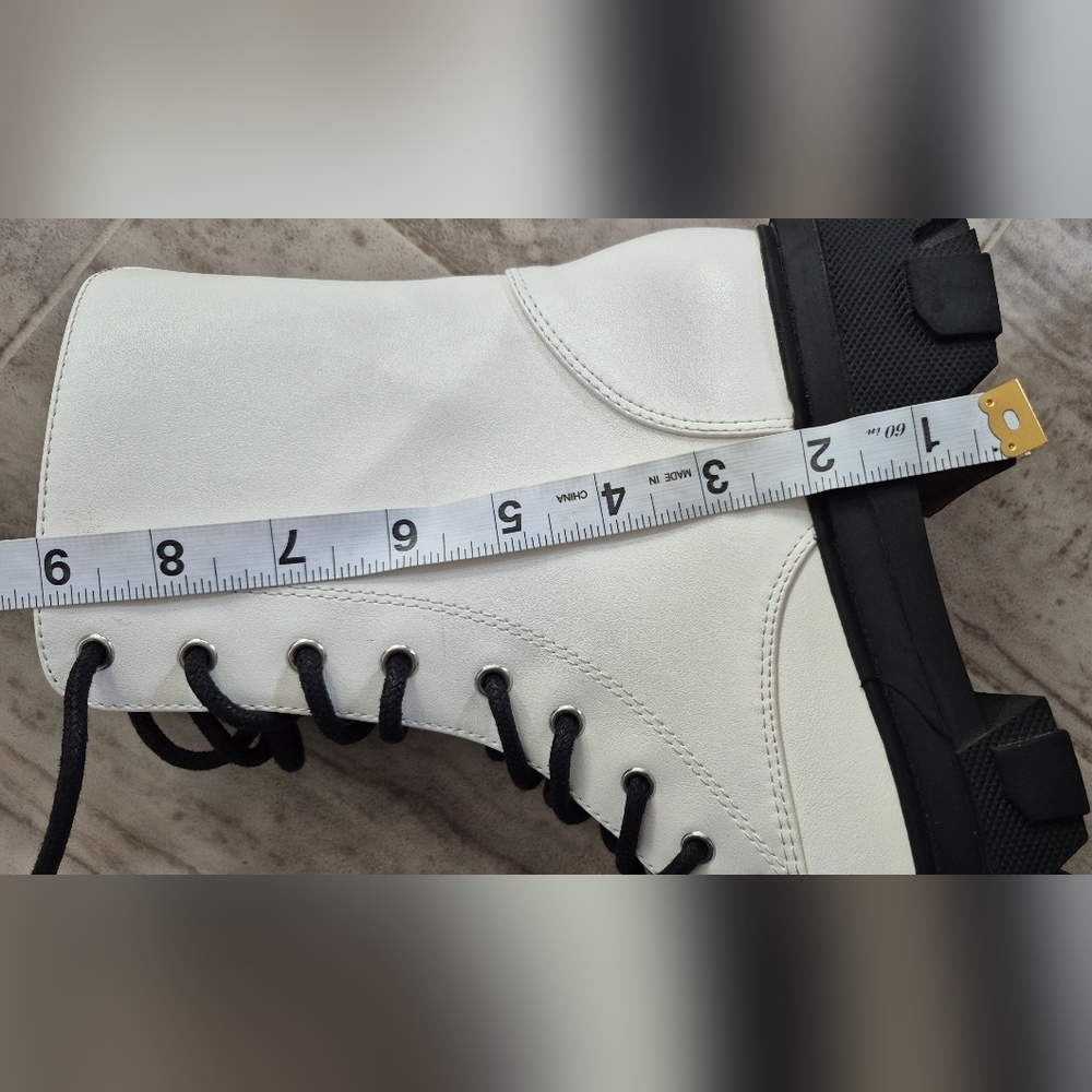 Forever 21 Black and White Ankle Boots - Picture 6 of 6